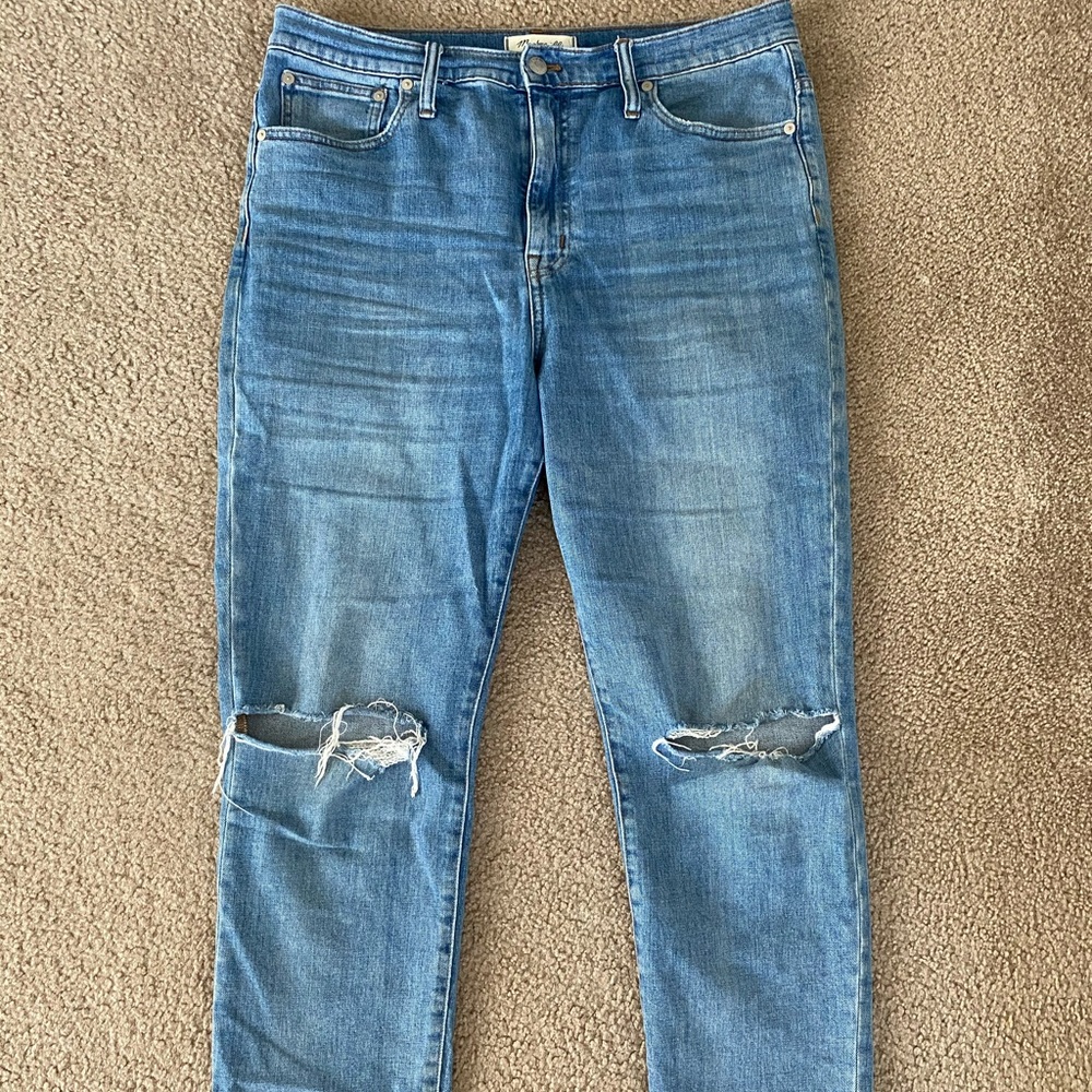 Madewell high rise crop boy jean size 30
